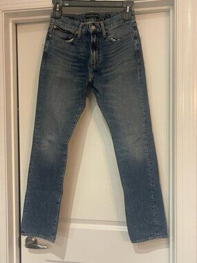 Lucky Brand Women's Slim 121 Orta Premium Straight Leg Blue Jeans 28 X 32